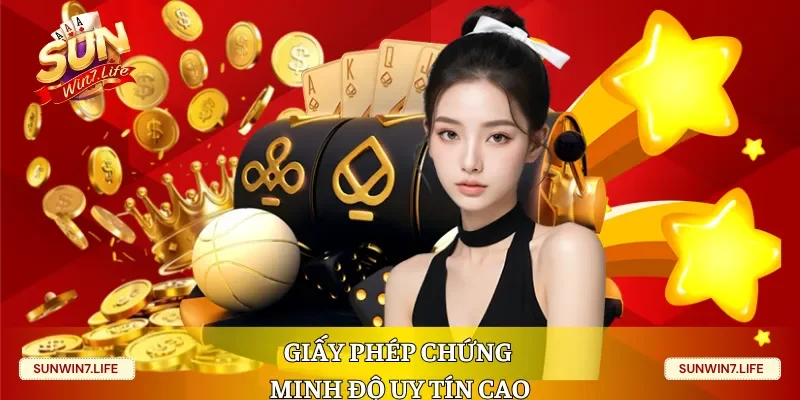Giấy phép chứng minh độ uy tín cao